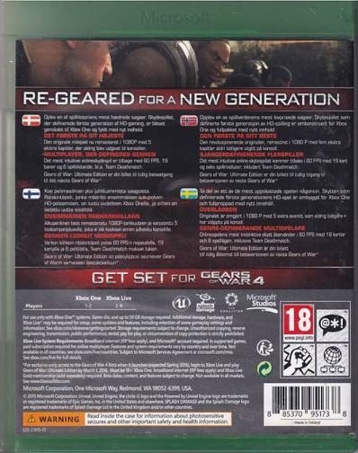 Gears of War - Ultimate Edition - XBOX One (B Grade) (Genbrug)